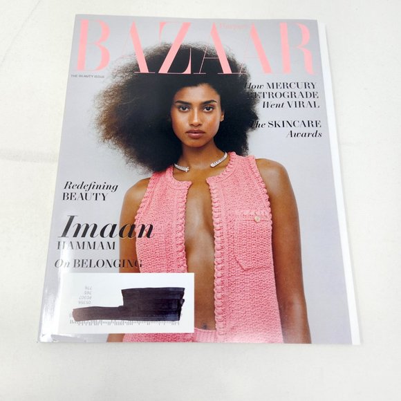IMAAN HAMMAM Harper’s Bazaar Magazine May 2022 BRAND NEW The Beauty Issue - Picture 16 of 16